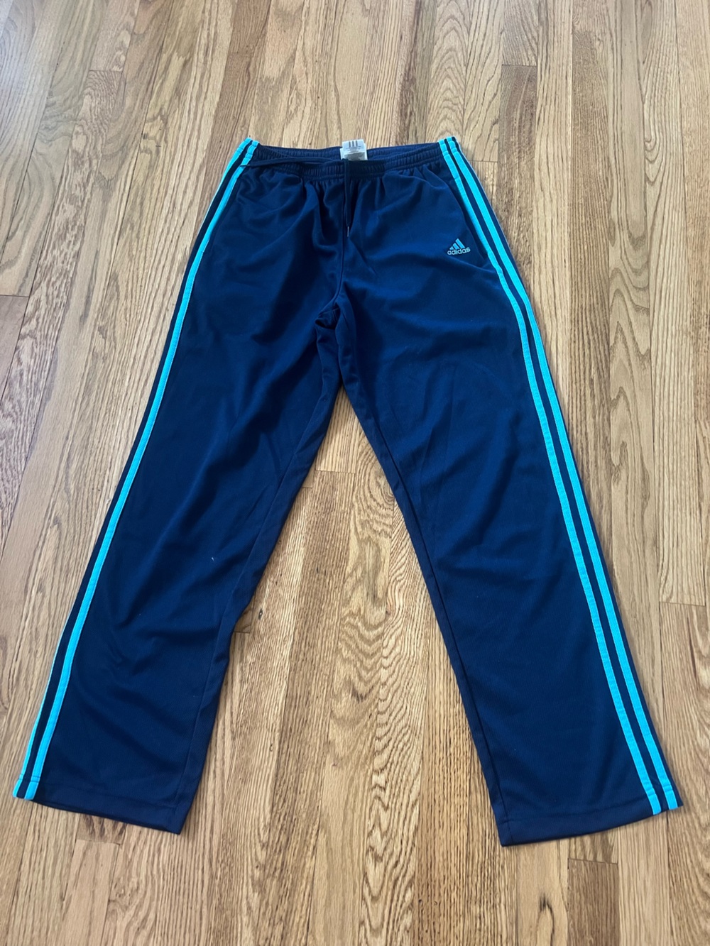 adidas Dark Blue Athletic Pants with Logo